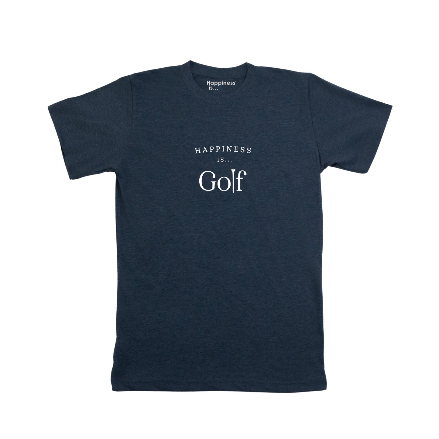 Men's Golf T-Shirt, Heather Navy-0