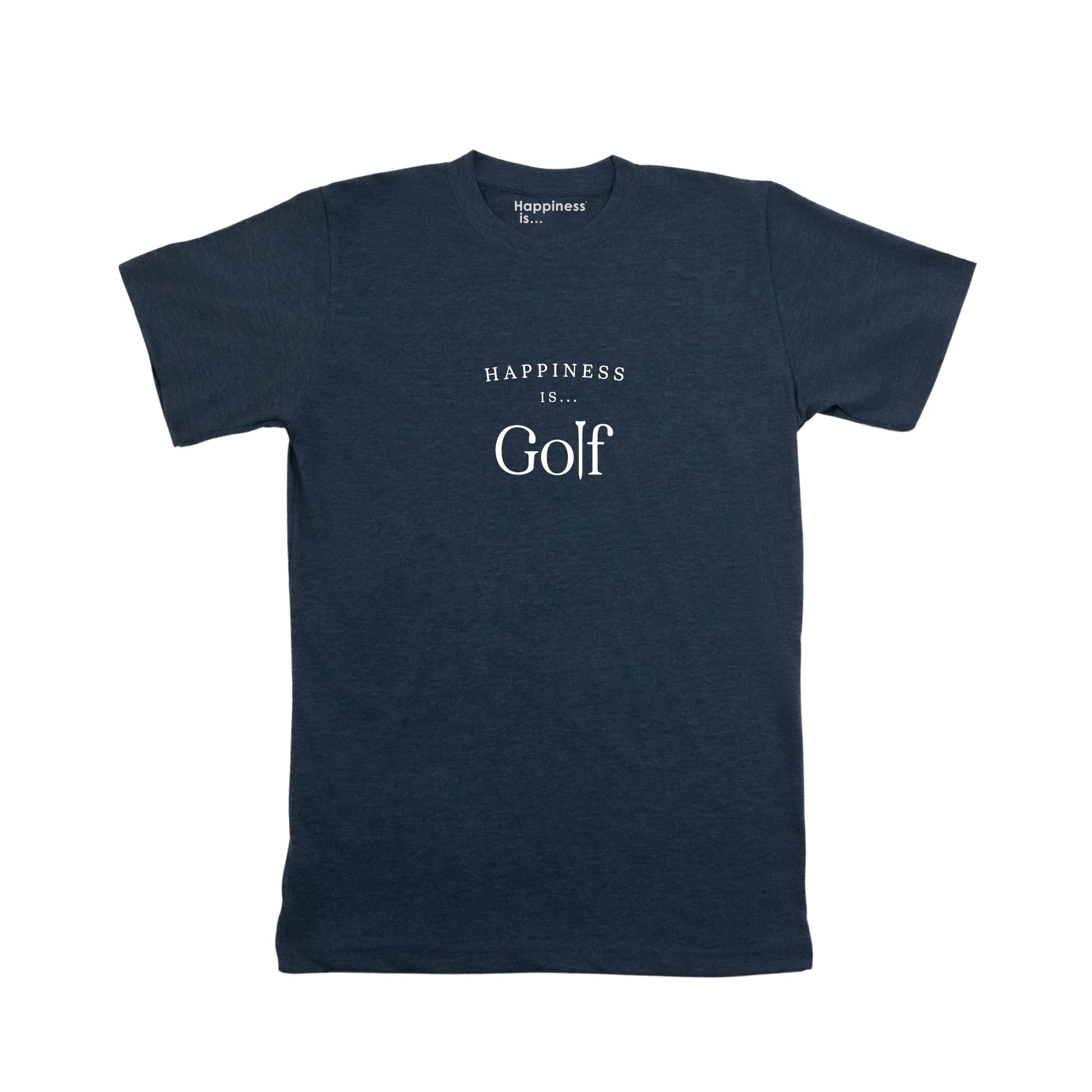 Men's Golf T-Shirt, Heather Navy-0